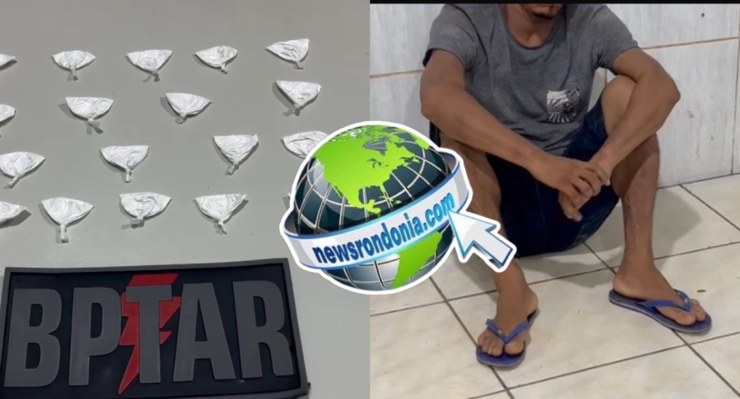 BPTAR prende foragido vendendo drogas em frente de distribuidora