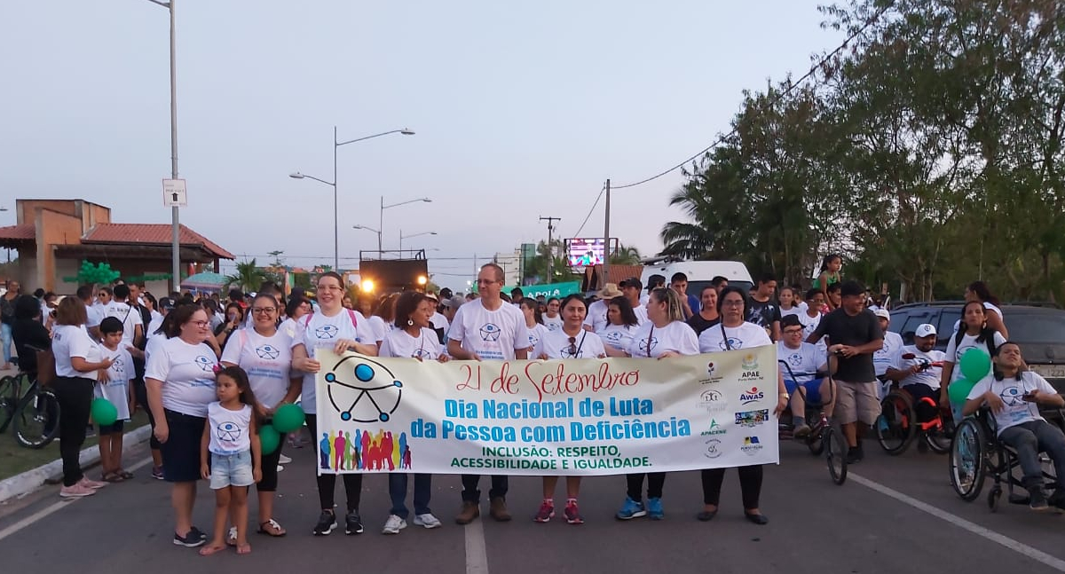 Caminhada celebra Dia Nacional da Luta da Pessoa com Deficiência em Porto Velho