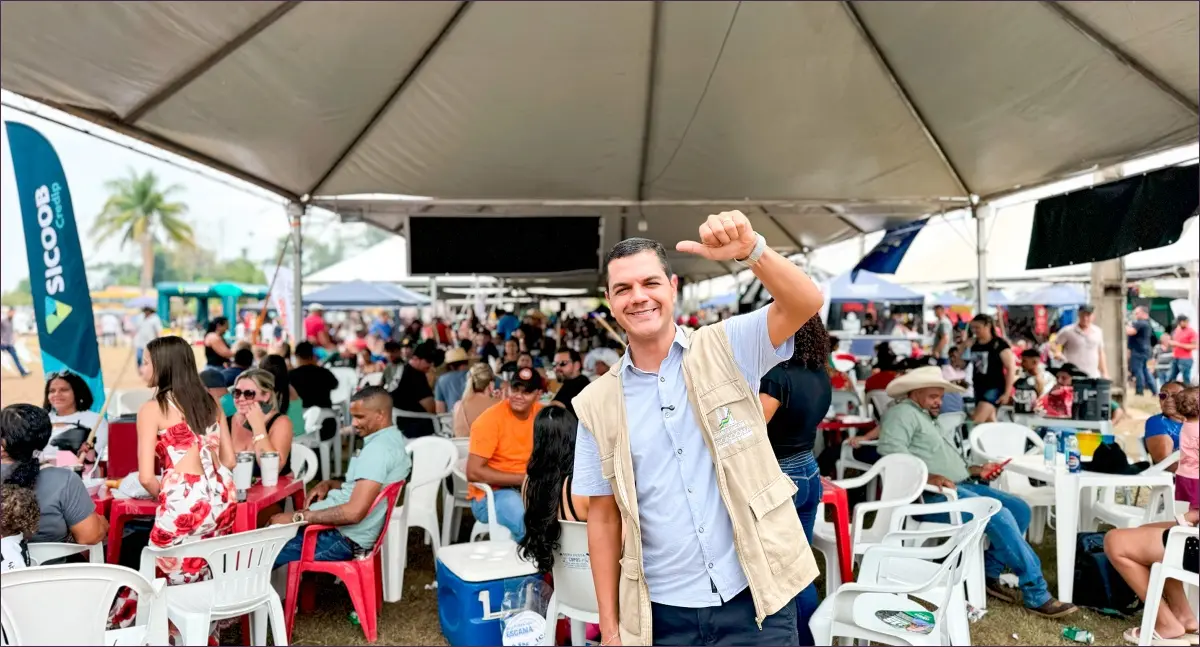 Cássio Gois participa da 16ª Festa da Linguiça em Cacoal
