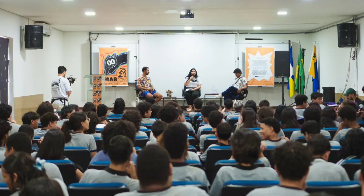 Cineastas rondonienses discutem animação com alunos da rede pública na 2ª Edição do FICAR