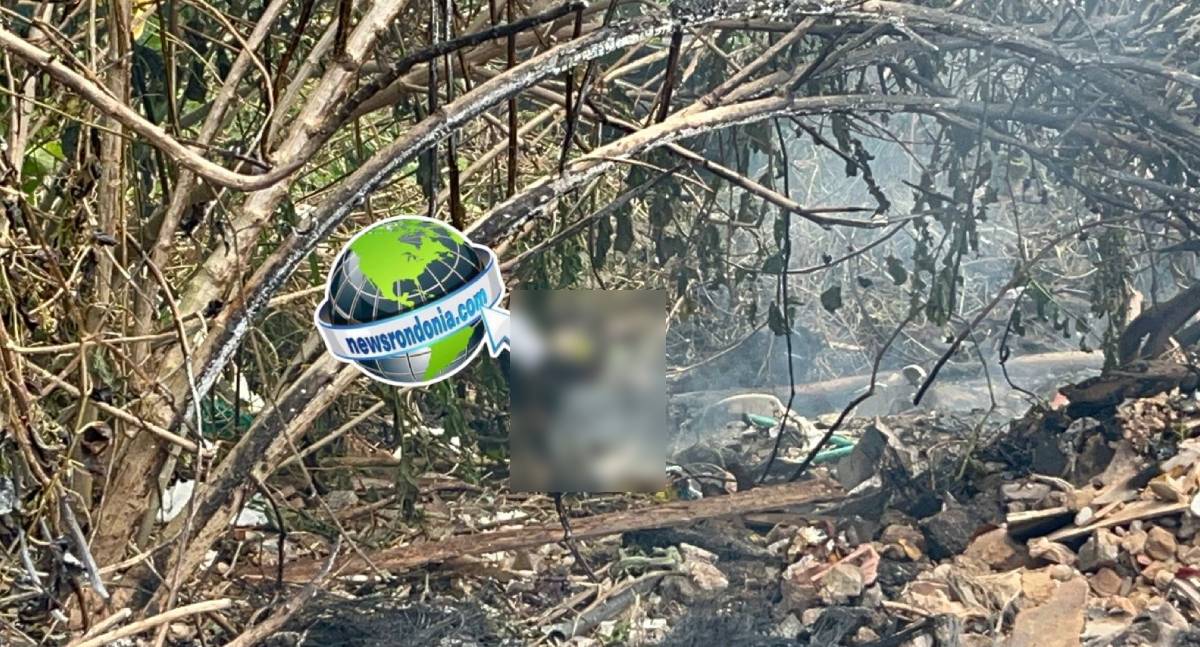 Corpo carbonizado é encontrado em meio a entulhos no centro de Porto Velho
