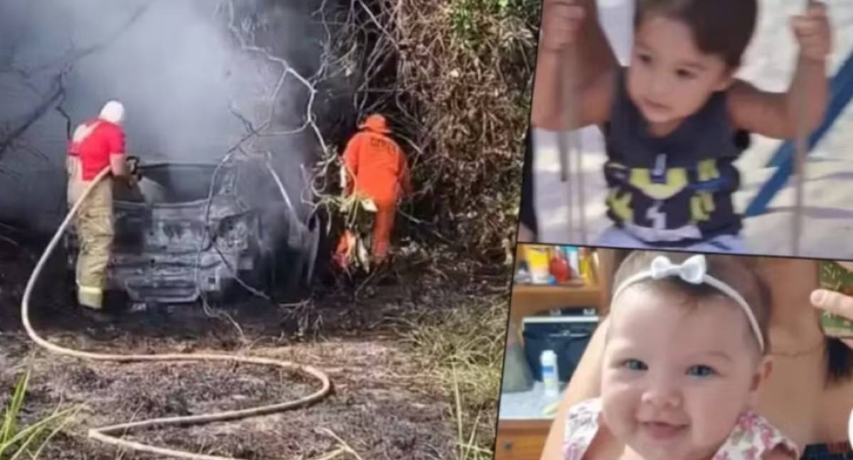 Crianças morrem em acidente de carro com incêndio em Rondônia