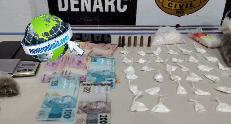 DENARC fecha boca de fumo e prende homem com drogas e munições no Cidade Nova - News Rondônia