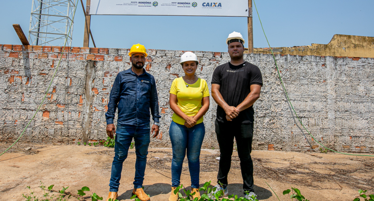 Dra. Taíssa acompanha início da revitalização do Estádio João Saldanha em Guajará-Mirim