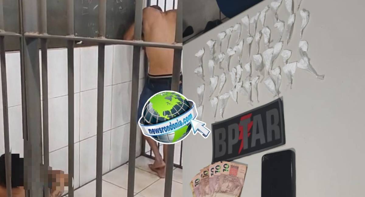 Dupla é flagrada vendendo drogas perto de escola na zona sul
