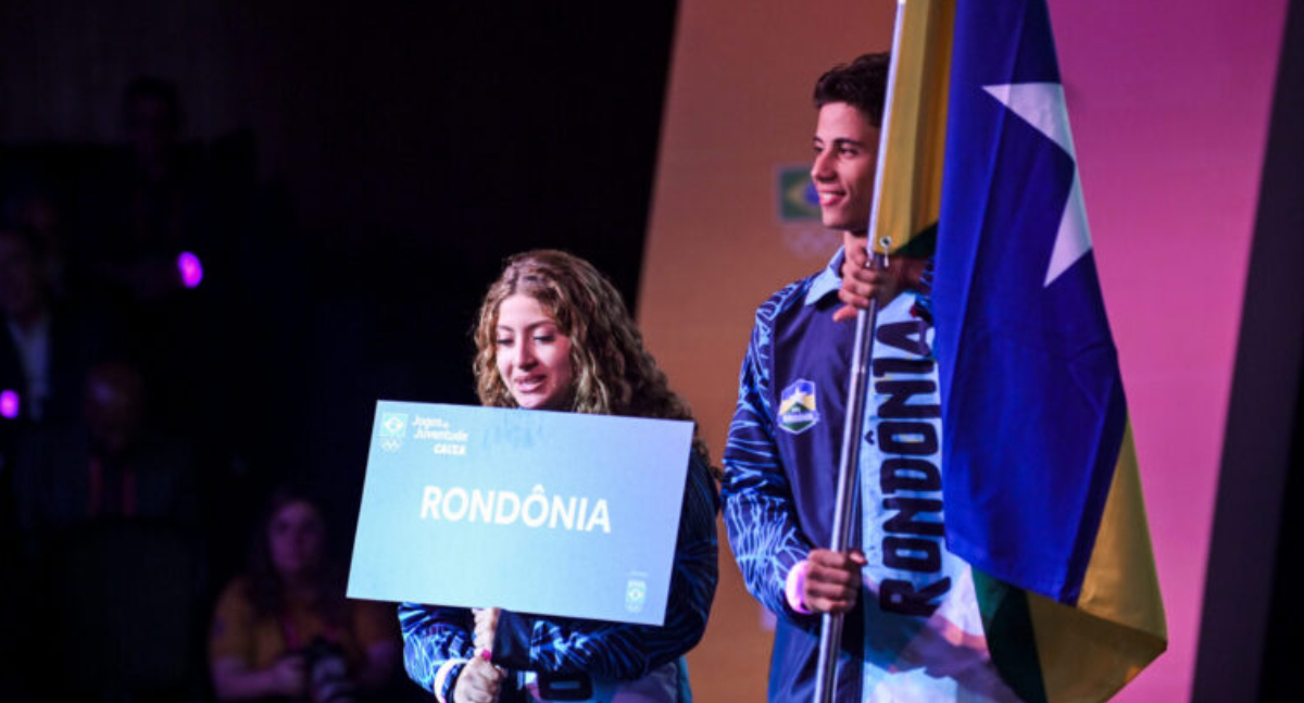 Estudantes-atletas representam Rondônia na abertura dos Jogos da Juventude em Brasília