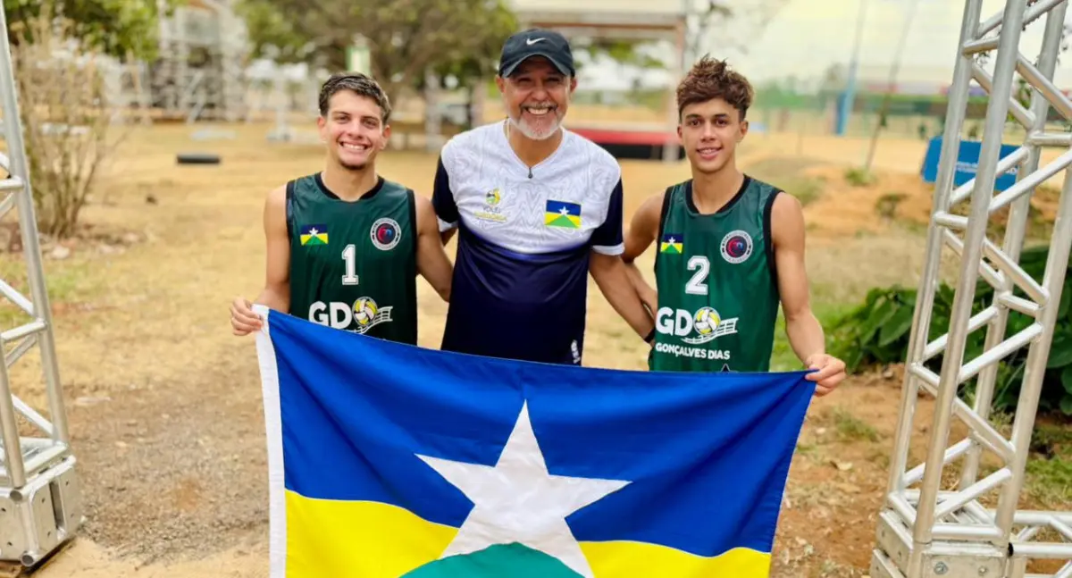 Estudantes de Ji-Paraná conquistam medalha de prata no vôlei de praia nos Jogos da Juventude 2025