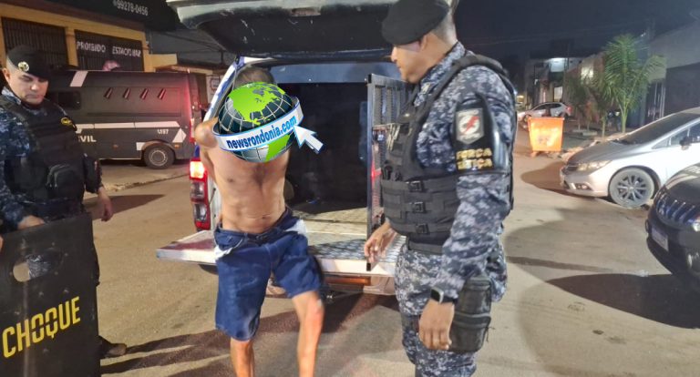 Força Tática do 1º BPM prende foragido durante patrulhamento no bairro Embratel