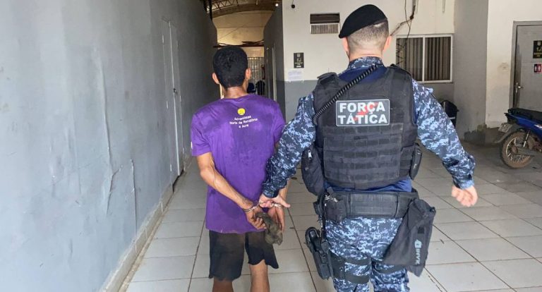 Força Tática prende homem com arma de fogo no centro de Porto Velho