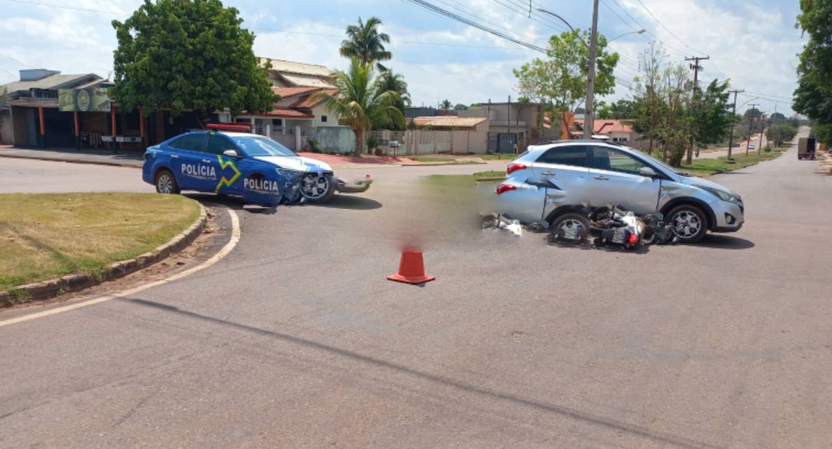Homem fica ferido em acidente de trânsito em Rolim de Moura