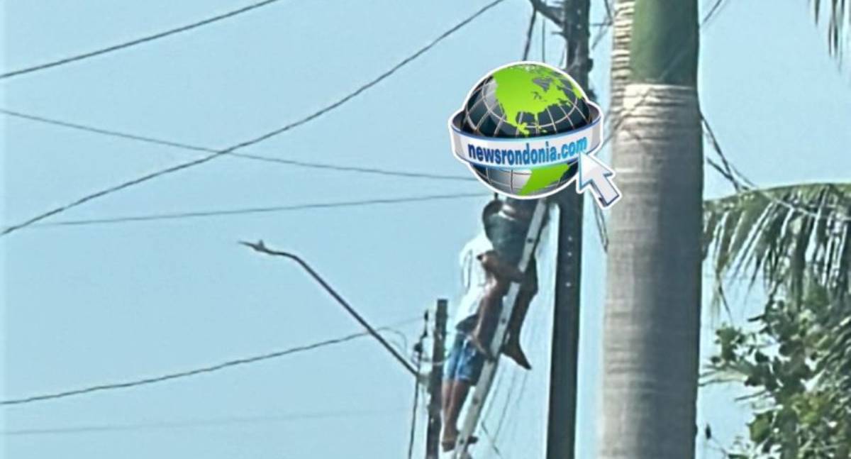 Homem morre após choque elétrico em cima de poste na zona leste
