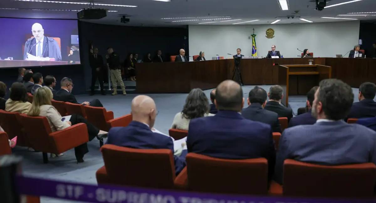 Julgamento no STF tem apenas um réu presente no 1º dia de sessão