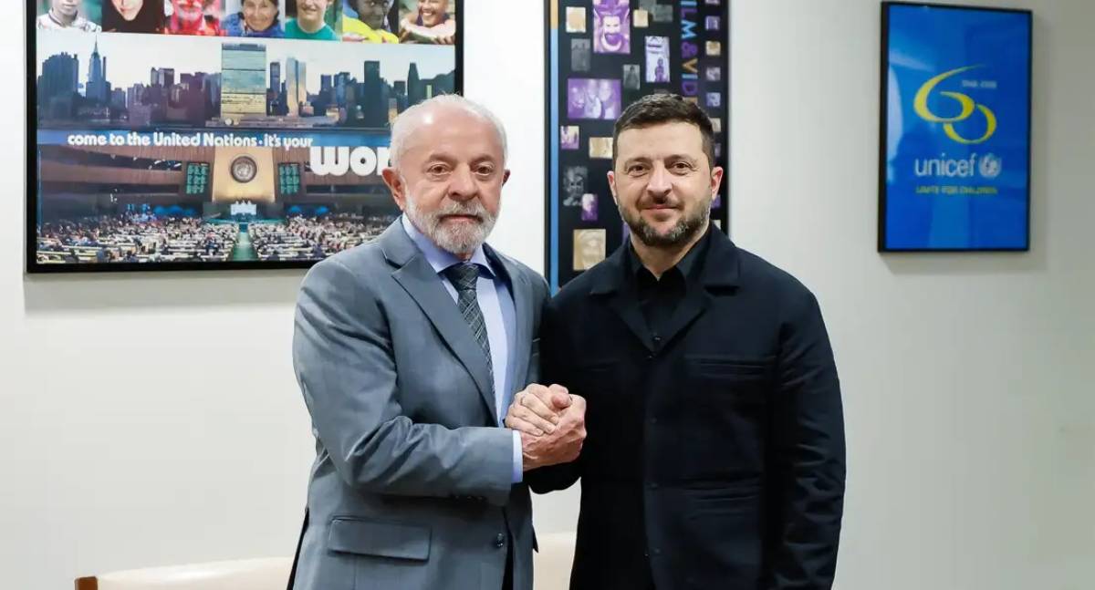 Lula e Zelensky se reúnem e debatem "saída militar" para a guerra