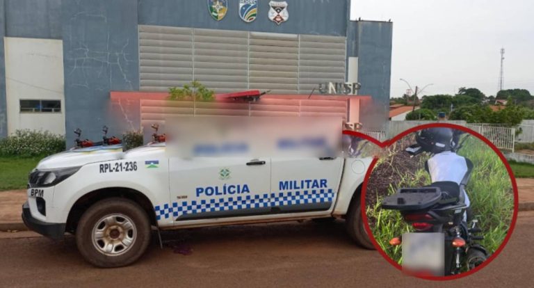 Moto furtada é recuperada pela PM em Rondônia