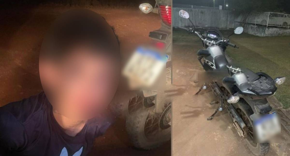 Moto furtada em Cacoal é recuperada e suspeito é preso em Rolim de Moura