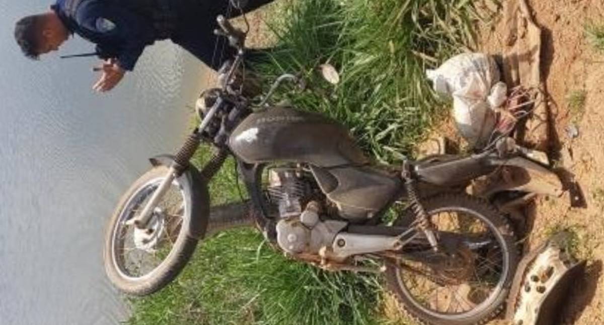 Motociclista se acidenta na RO-464 perto do Rio Toquefone