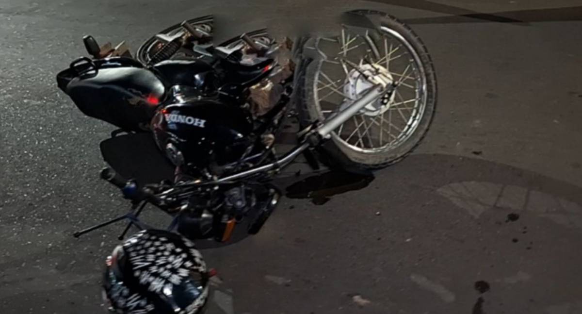 Motociclista se fere em acidente de trânsito em Ji-Paraná