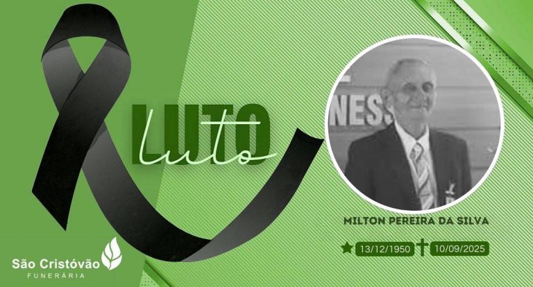 NOTA DE PESAR: Milton Pereira da Silva