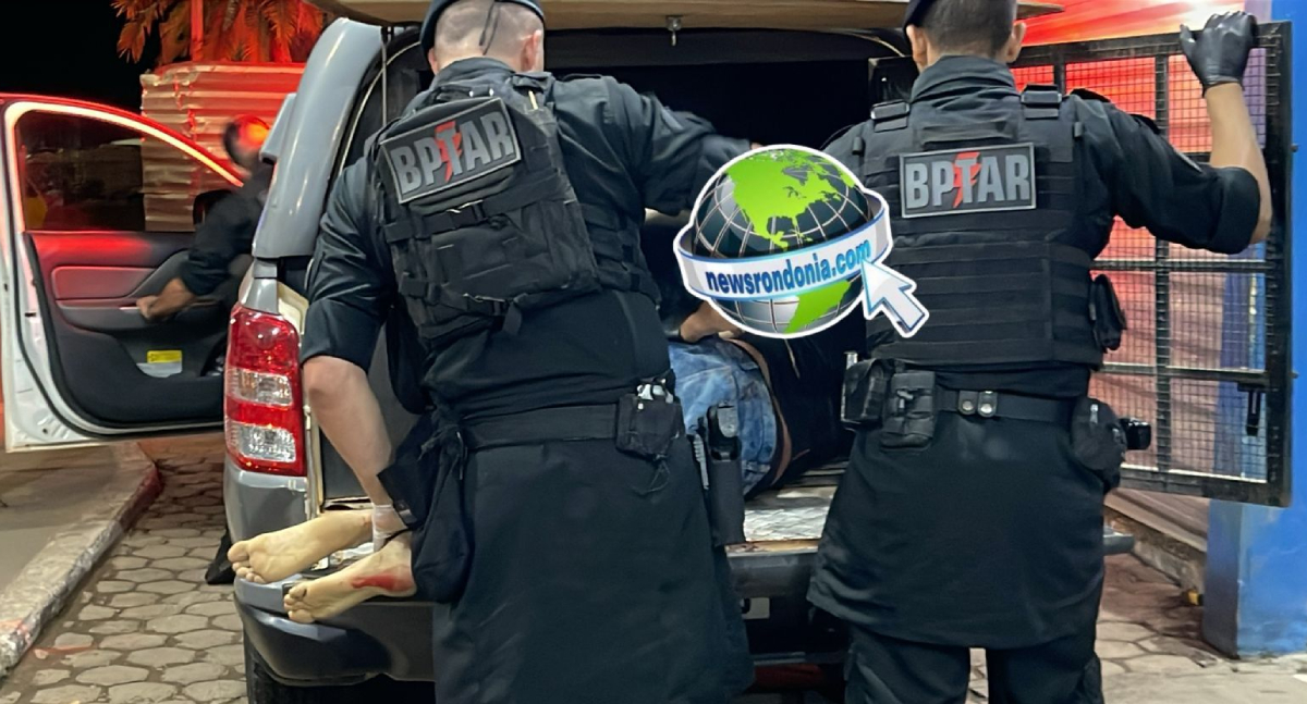 omem é baleado em confronto com BPTAR no bairro Cai N’água, em Porto Velho