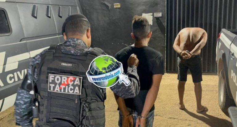 Operação da PM prende dupla com 10kg de drogas em Porto Velho