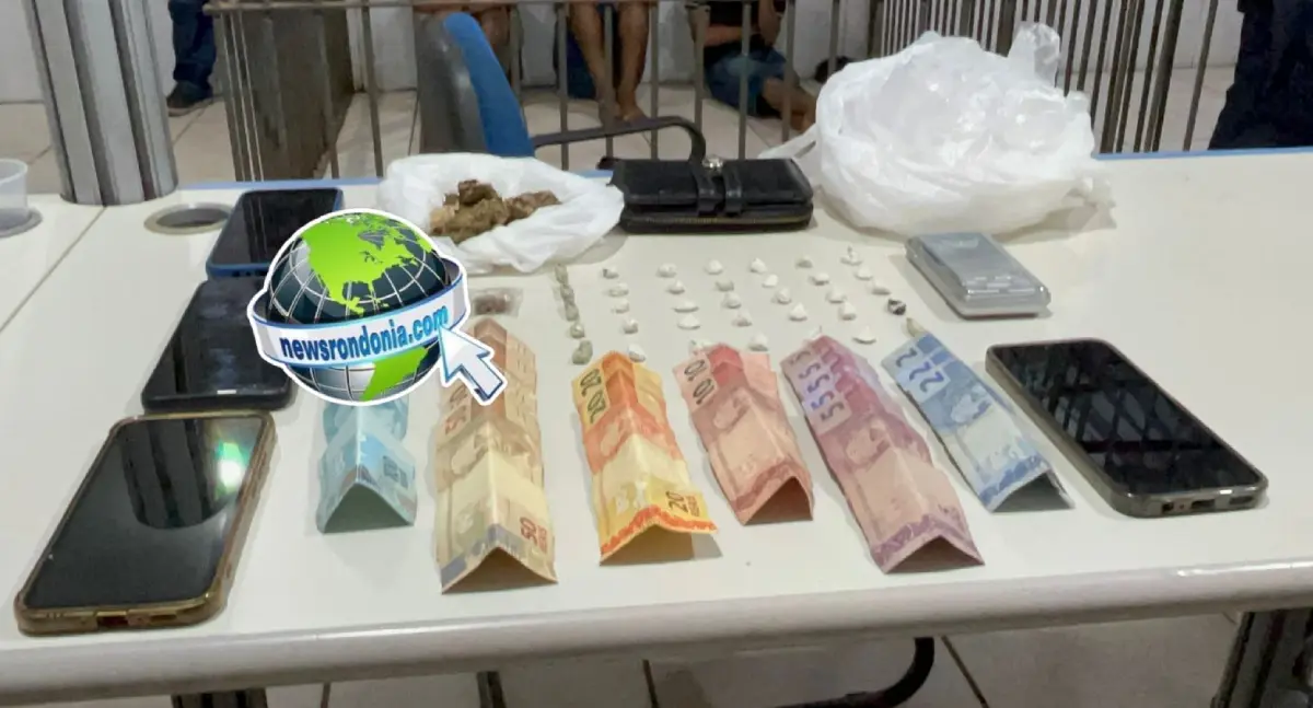 PM fecha boca de fumo no Três Marias e apreende adolescentes com drogas em Porto Velho