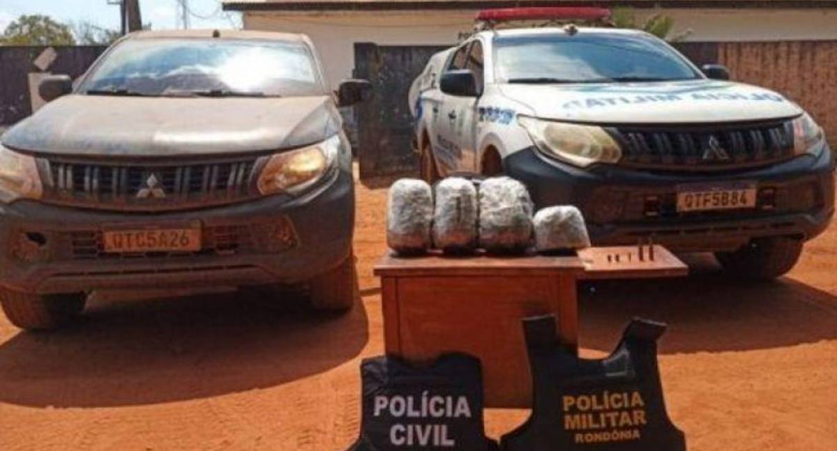 Polícia apreende munições de fuzil e drogas em Costa Marques