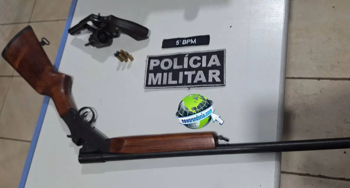 Polícia prende homem por violência doméstica e apreende armas em Porto Velho