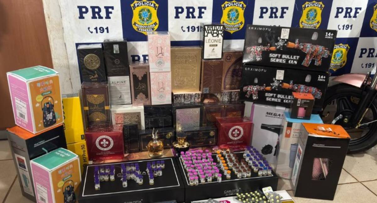 Polícia Rodoviária Federal em Rondônia apreende mercadorias e fármacos contrabandeados