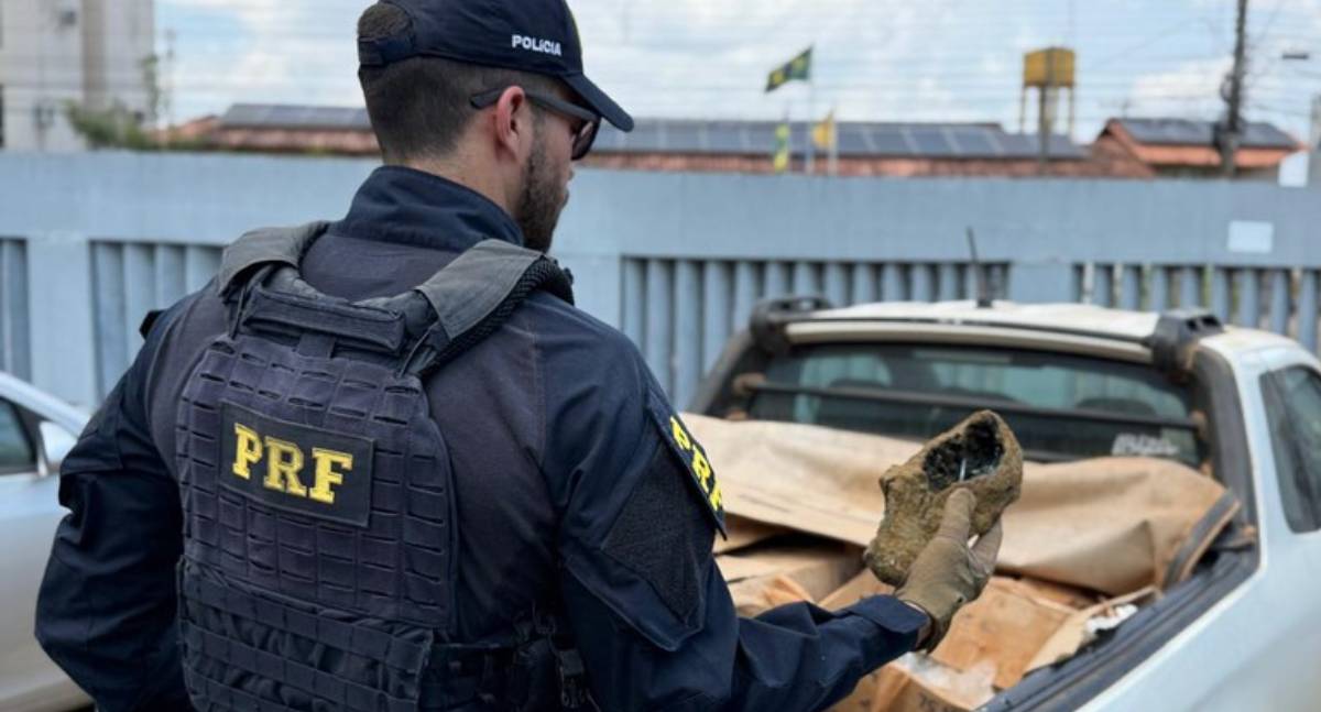 PRF em Rondônia apreende 1 tonelada de minério em Itapuã do Oeste