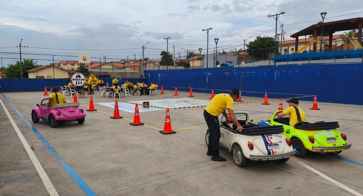 Residenciais Jardim Europa e Primavera recebem ação recreativa da Prefeitura de Jaru em parceria com o Detran