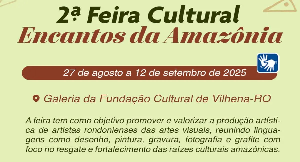 Segunda edição da Feira Cultural Encantos da Amazônia está aberta à visitação em Vilhena