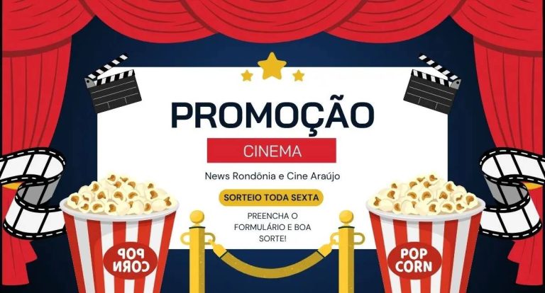 Sorteio News Rondônia + Cine Araújo premia mais um apaixonado por cinema