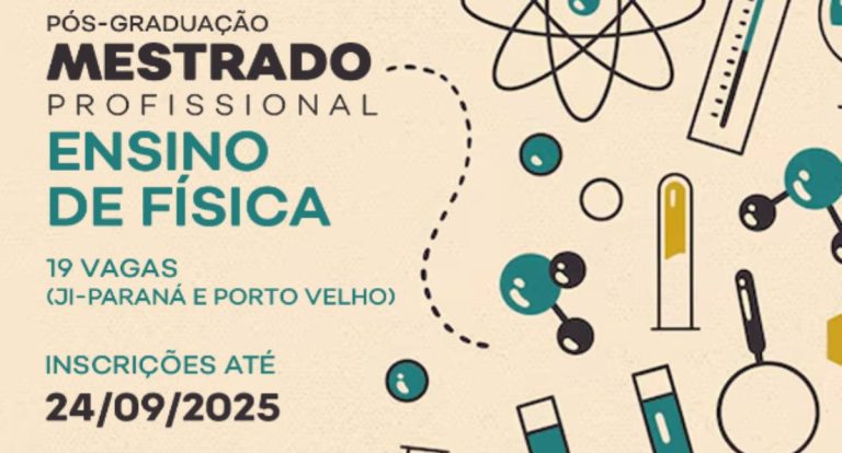 UNIR abre inscrições para mestrado em Ensino de Física