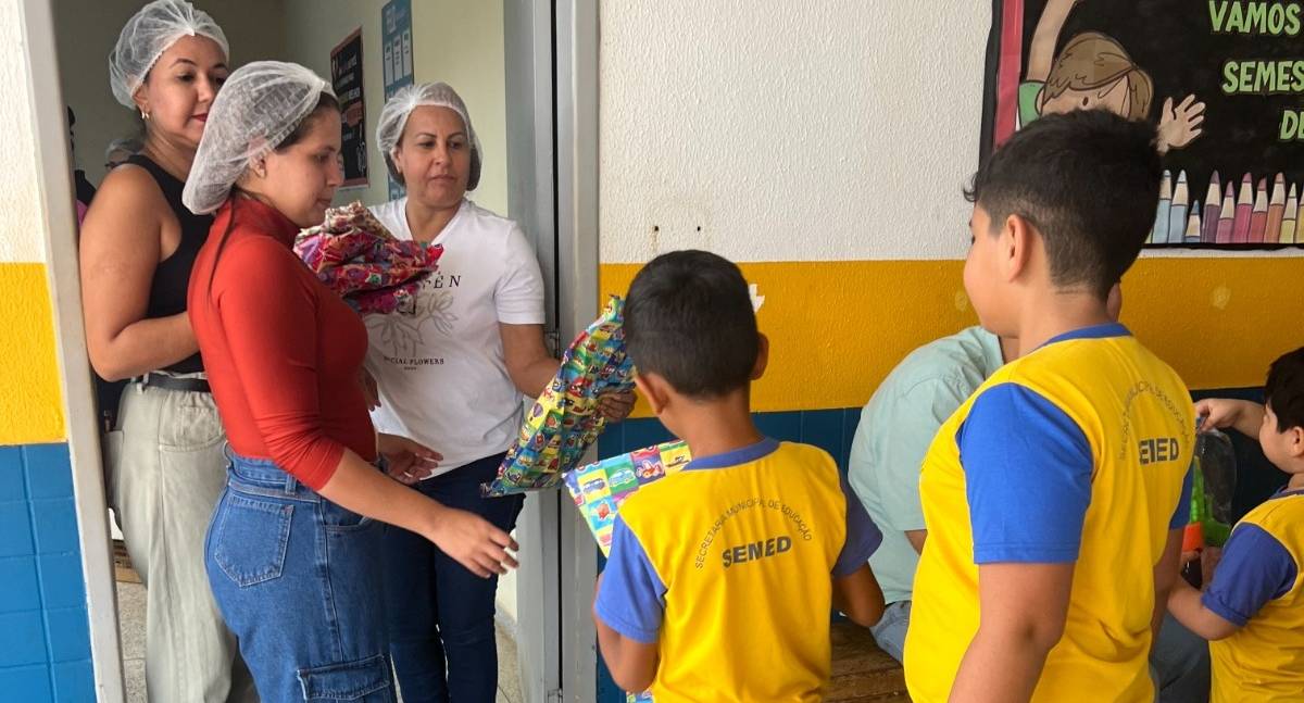 Ação solidária leva alegria às crianças da zona rural de Porto Velho