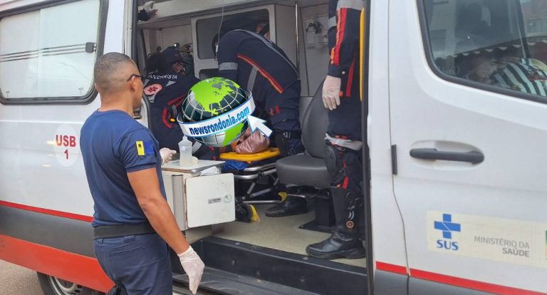 Acidente de moto deixa dois homens, uma mulher e uma criança feridos na Cidade do Lobo