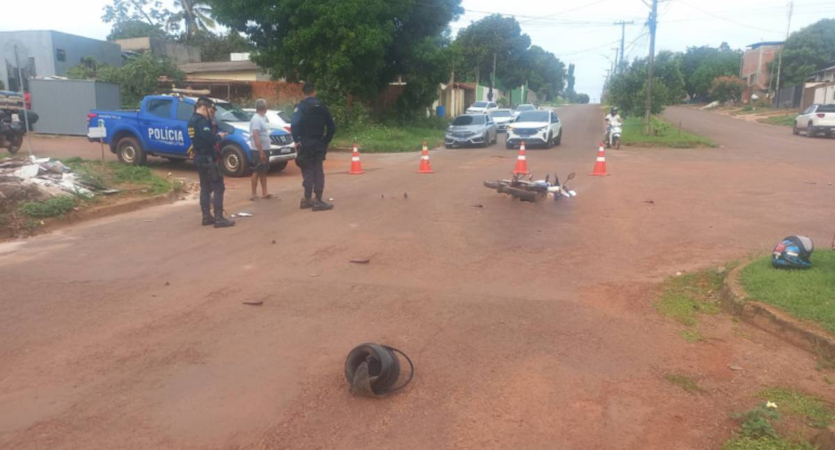 Acidente entre motocicletas deixa dois feridos no Industrial