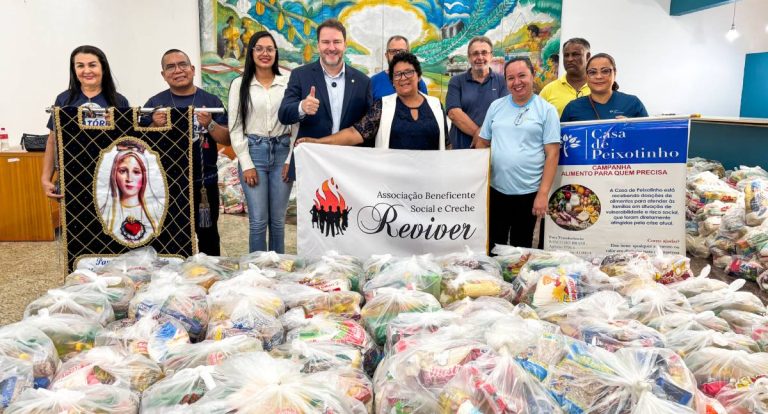 Assembleia Legislativa entrega 1.274 cestas básicas arrecadadas na 3ª Corrida da Democracia