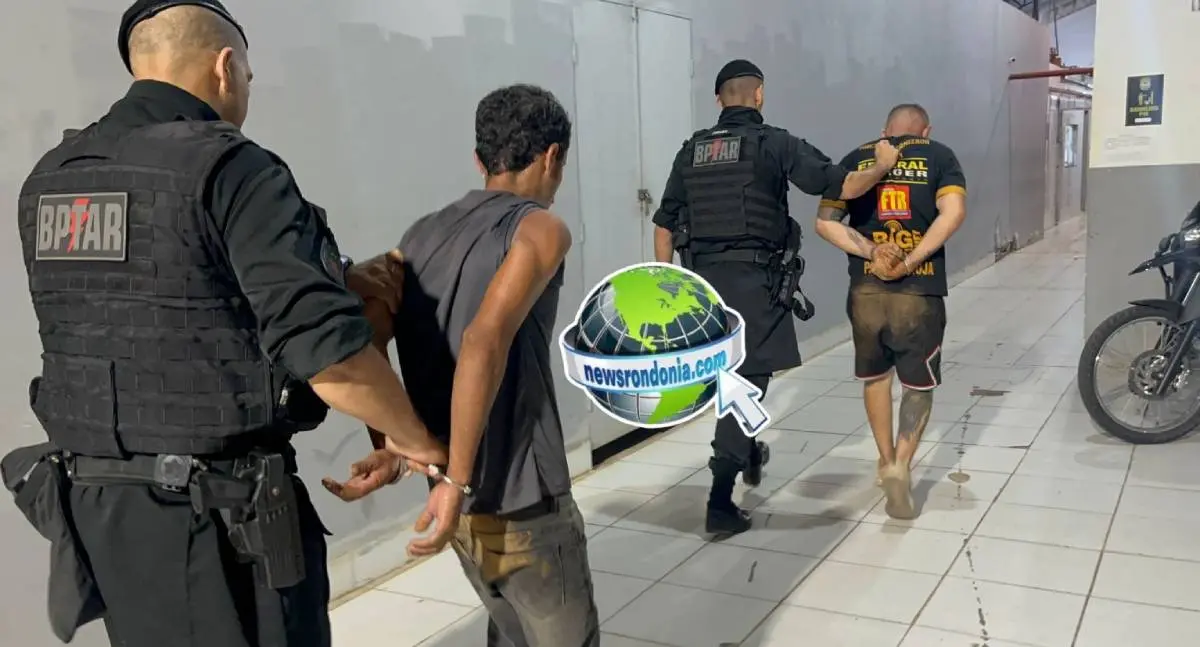 BPTAR evita assaltos e prende dupla com arma falsa e moto roubada na zona Leste de Porto Velho