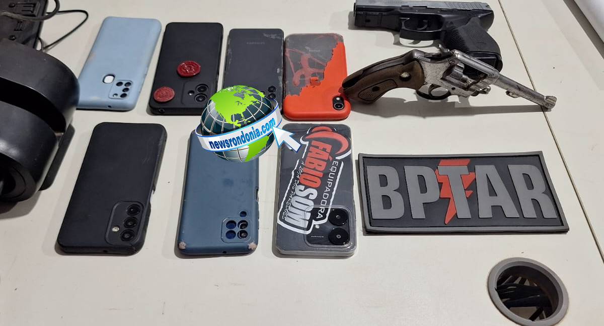 BPTAR prende dois suspeitos com arma e simulacro no bairro Conceição