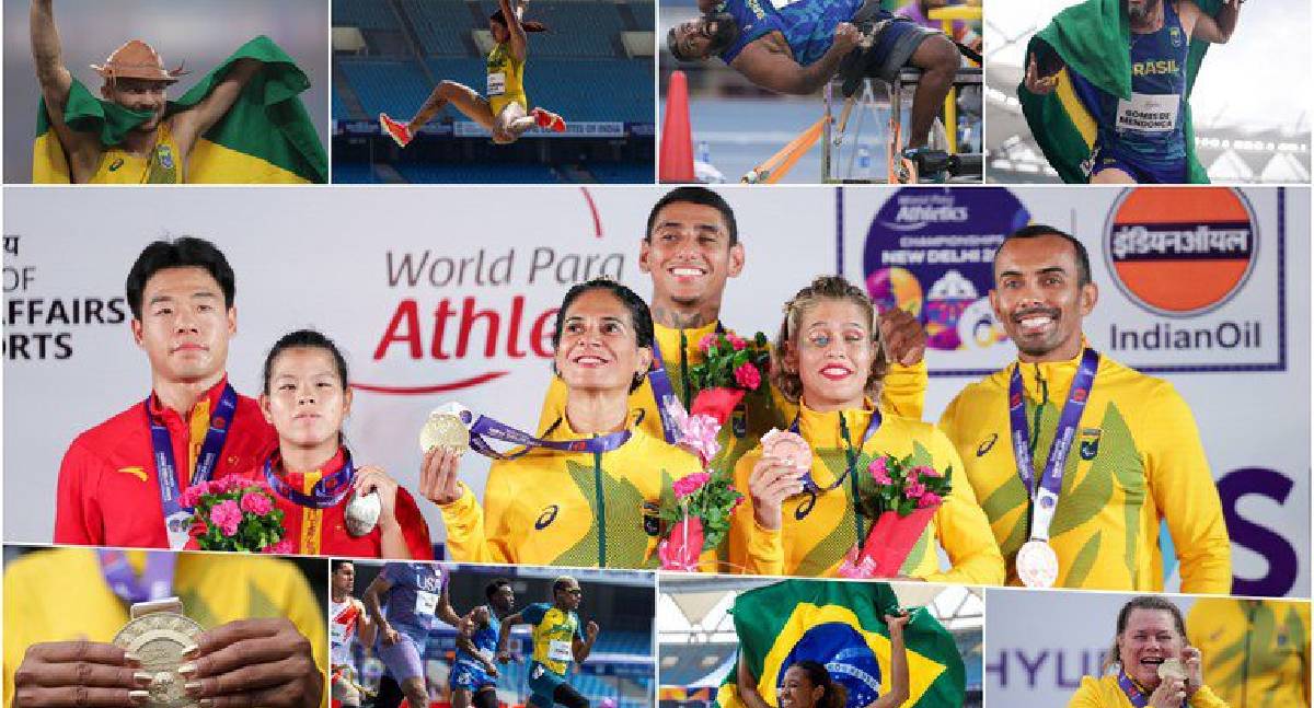 Brasil conquista pela primeira vez o título mundial de Atletismo Paralímpico