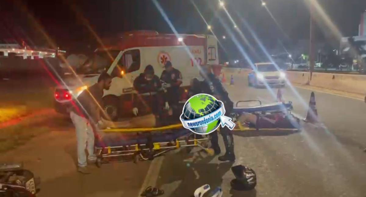 Colisão entre motos deixa duas mulheres feridas na BR-364