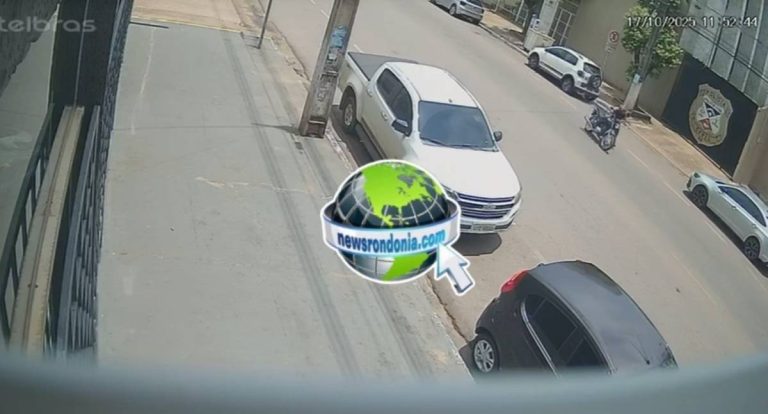 Criminoso é flagrado furtando moto na frente do complexo da Polícia Civil em Porto Velho