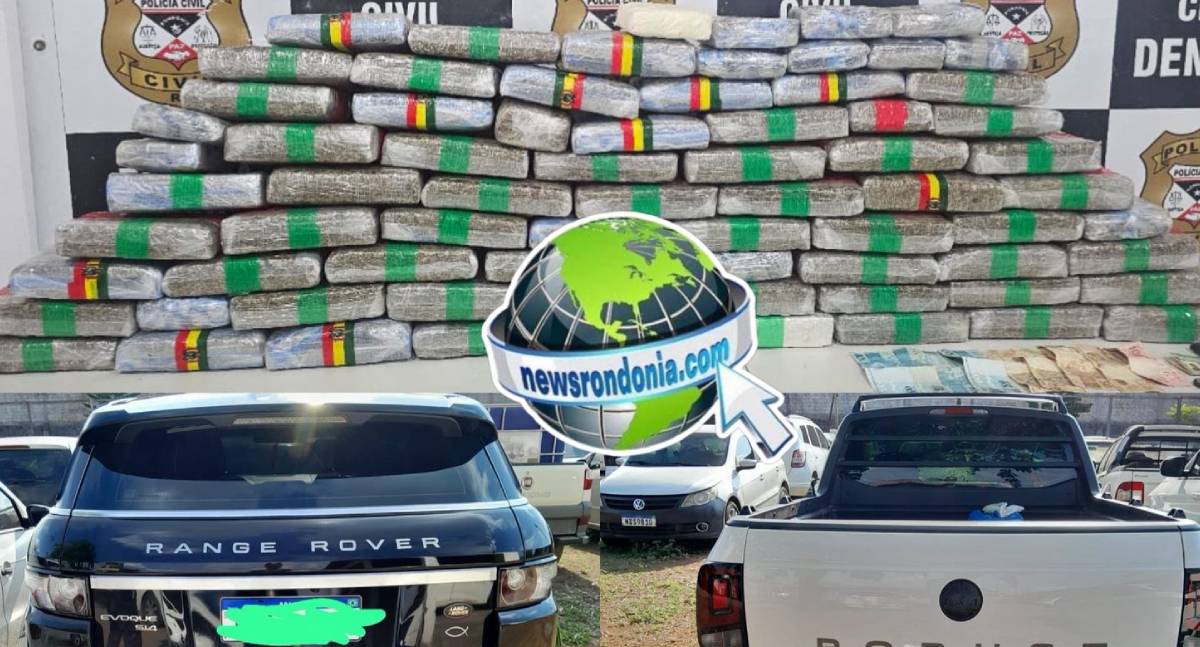 Denarc e Sevic de Guajará-Mirim apreendem 70kg de drogas com quadrilha em Porto Velho