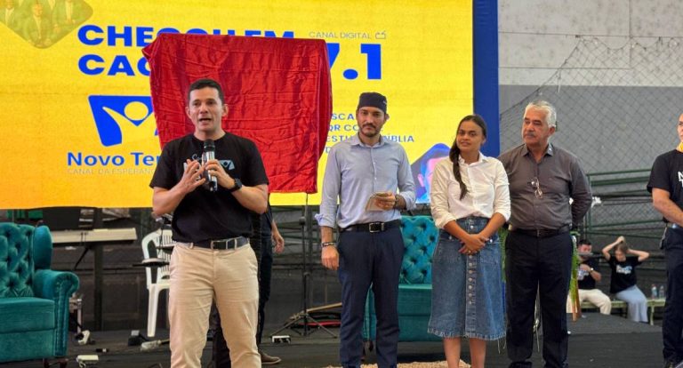 Deputada Dra. Taíssa participa da inauguração da TV Novo Tempo em Cacoal