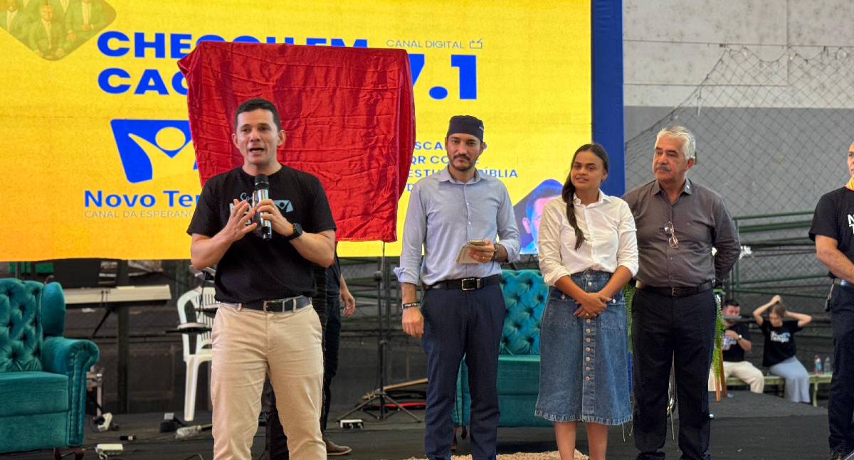 Deputada Dra. Taíssa participa da inauguração da TV Novo Tempo em Cacoal