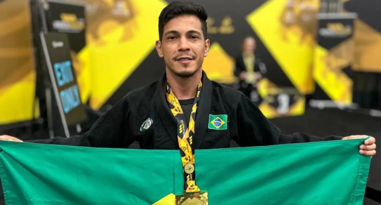 Edevaldo Neves celebra título mundial de Jiu-Jitsu do policial Ângelo Rafael