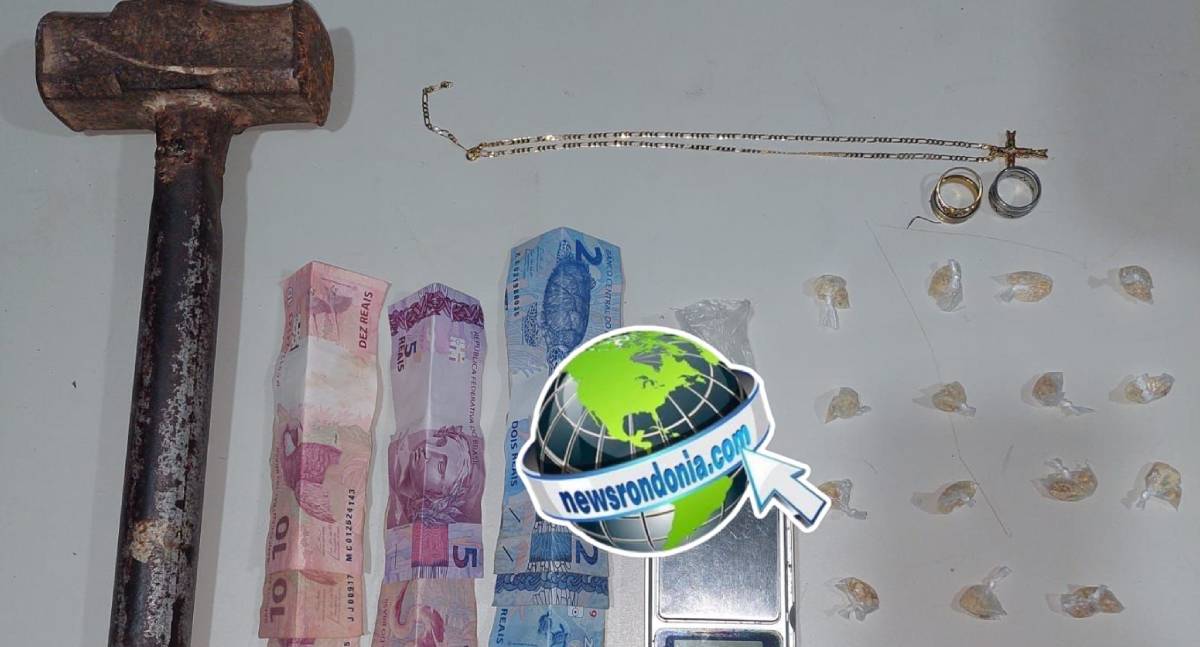 Equipe do sgt Machado prende traficante que escondia drogas em marreta