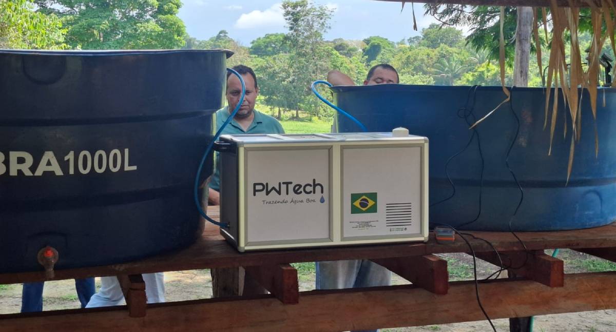 Famílias do baixo Madeira recebem filtro de água potável que reduz escassez hídrica