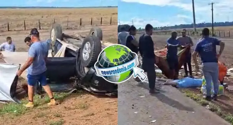 Hilux capota e deixa três feridos na BR-364