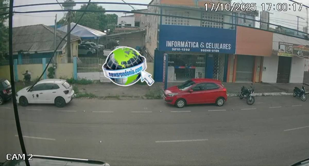 Ladrão é filmado furtando câmera de gravação em carro da SIC TV no centro